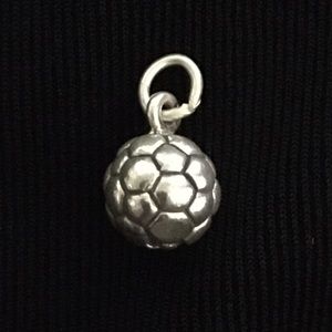 Sterling Soccer Ball Charm